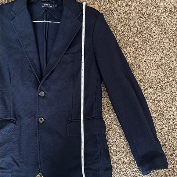 Ralph Lauren Navy Cotton Blazer - Picture 8 of 9